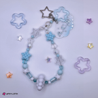 A.C.E Cloud Acrylic Beaded Keychain