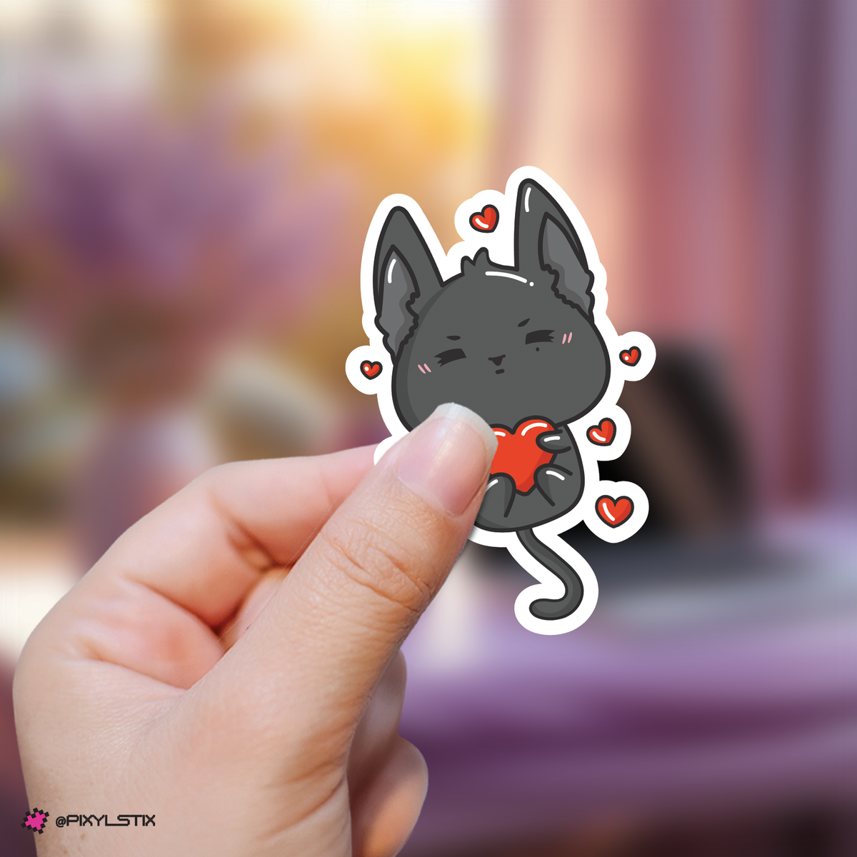 Ateez Aniteez Atiny Heart Sticker