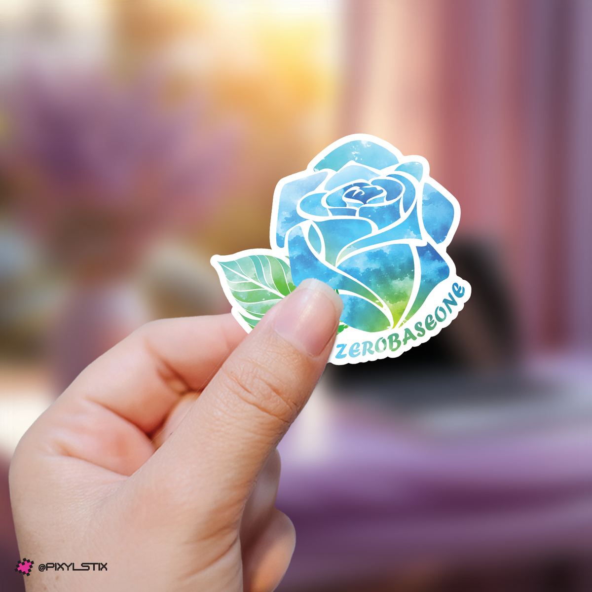 ZeroBaseOne Blue Rose Sticker