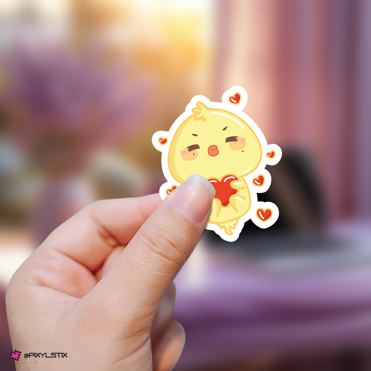 Ateez Aniteez Atiny Heart Sticker