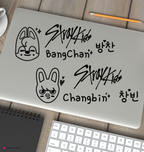 Stray Kids Skzoo Character, Logo, and Name Vinyl Decals