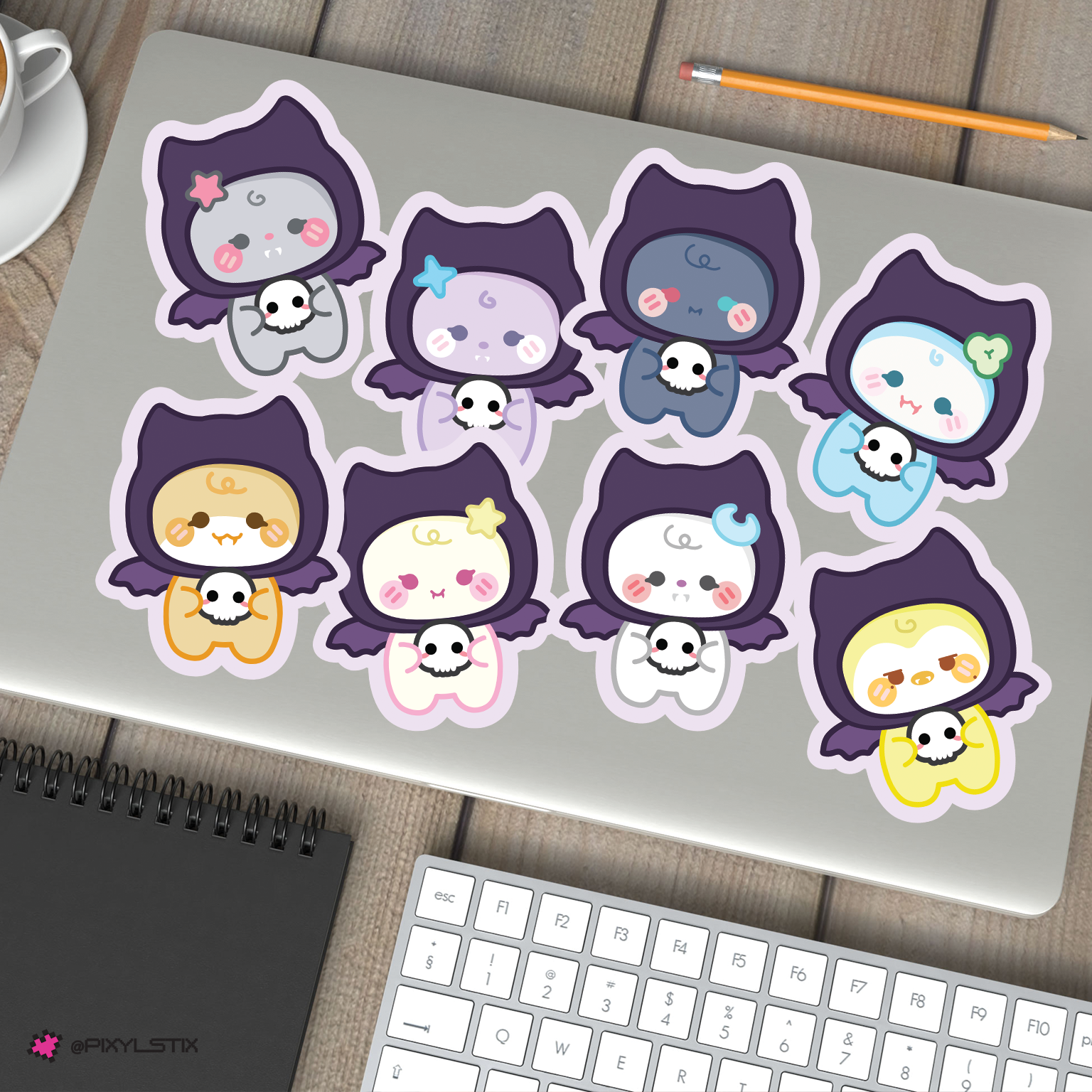 Ateez Mighteez Bat-teez Vinyl Sticker