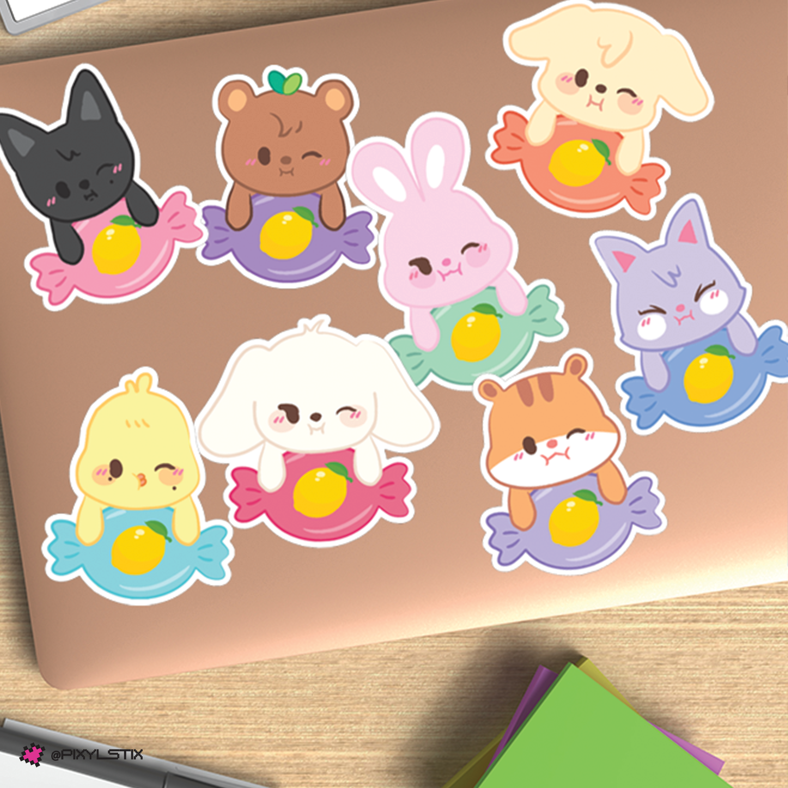 Ateez Aniteez 'Lemon Drop' Candy Sticker