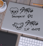 Stray Kids Evil Skzoo Character, Logo, and Name Vinyl Decals