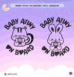Ateez Aniteez 'Baby Atiny On Board' Vinyl Decal