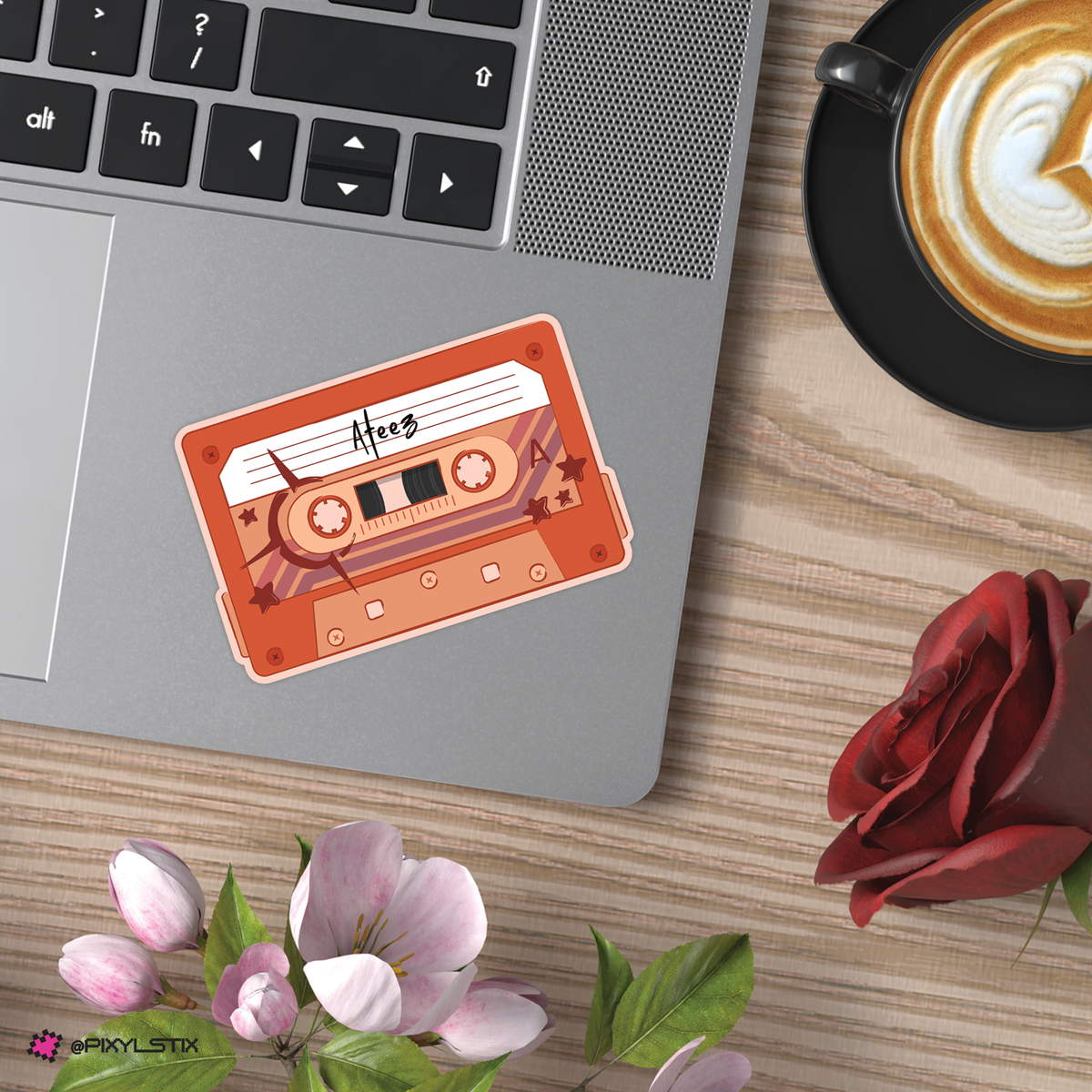 Ateez 80's Inspired Cassette Sticker