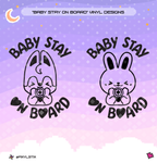 Stray Kids SKZOO 'Baby Stay On Board' Vinyl Decal
