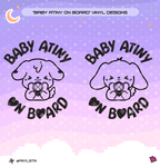 Ateez Aniteez 'Baby Atiny On Board' Vinyl Decal