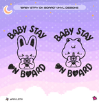 Stray Kids SKZOO 'Baby Stay On Board' Vinyl Decal