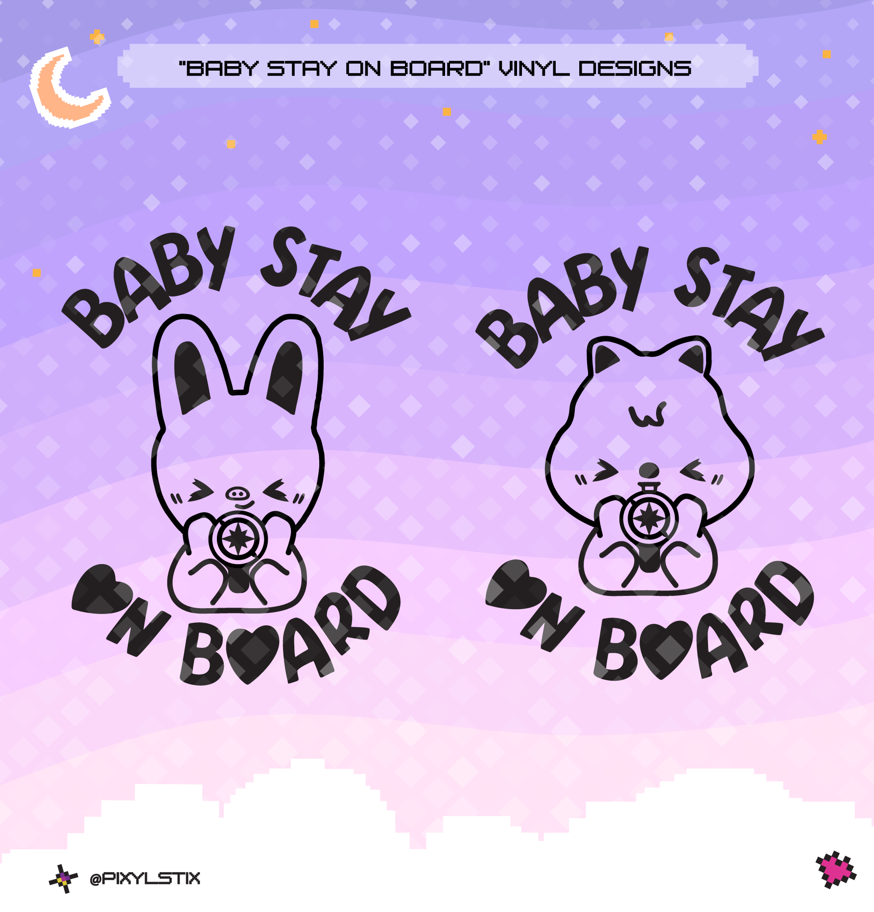 Stray Kids SKZOO 'Baby Stay On Board' Vinyl Decal