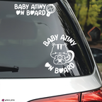Ateez Aniteez 'Baby Atiny On Board' Vinyl Decal