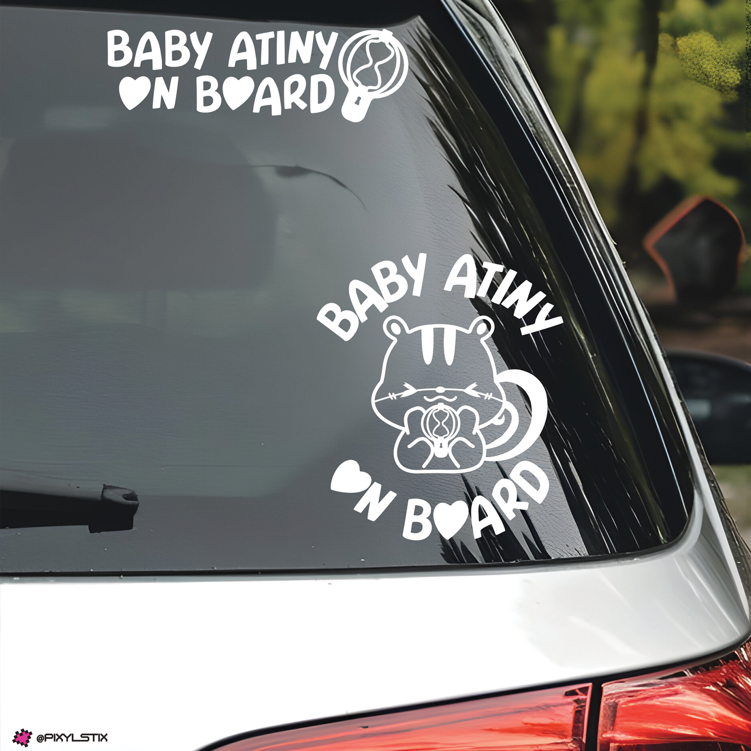 Ateez Aniteez 'Baby Atiny On Board' Vinyl Decal