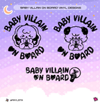 Xdinary Heroes Monsters 'Baby Villain On Board' Vinyl Decal