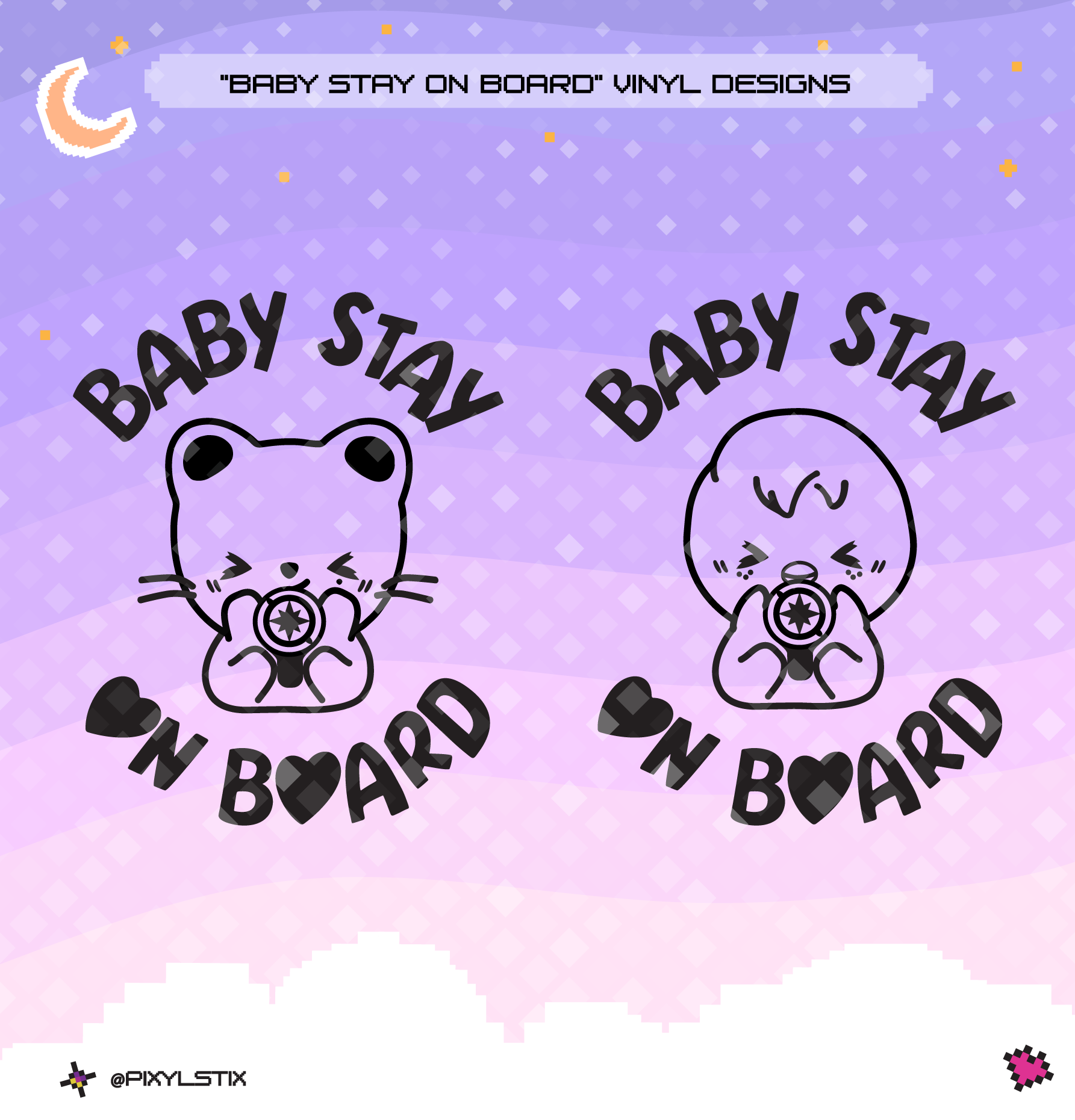 Stray Kids SKZOO 'Baby Stay On Board' Vinyl Decal