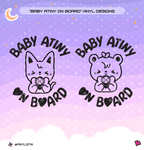 Ateez Aniteez 'Baby Atiny On Board' Vinyl Decal