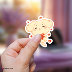 Ateez Aniteez Atiny Heart Sticker
