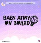 Ateez Aniteez 'Baby Atiny On Board' Vinyl Decal
