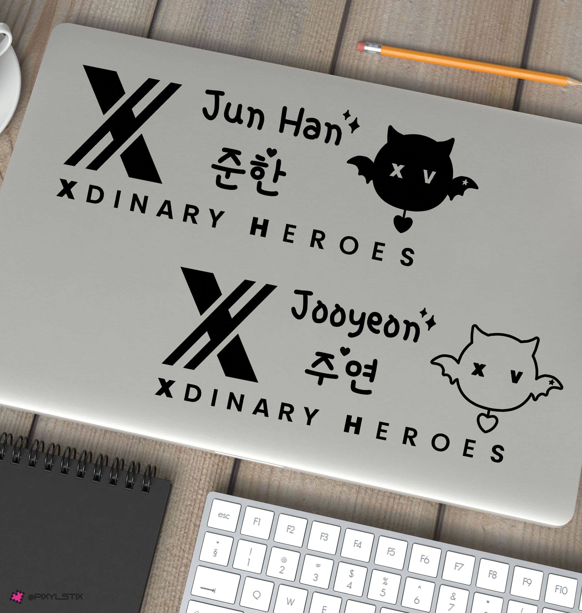 Xdinary Heroes 'Xdinary Monsters' Character, Logo and Name Vinyl Decals