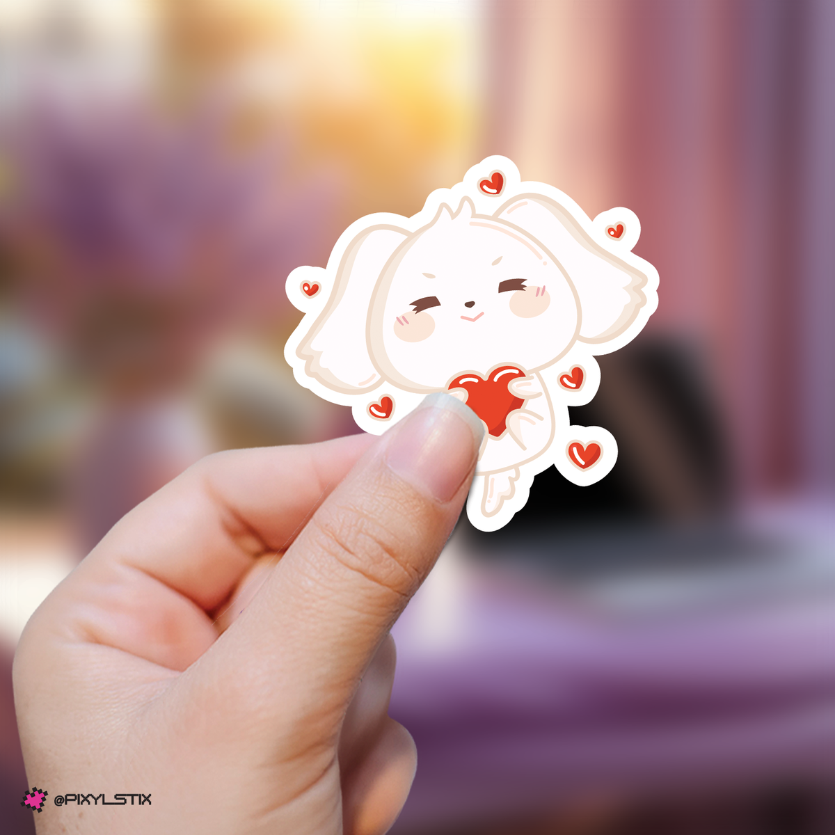 Ateez Aniteez Atiny Heart Sticker