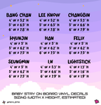 Stray Kids SKZOO 'Baby Stay On Board' Vinyl Decal