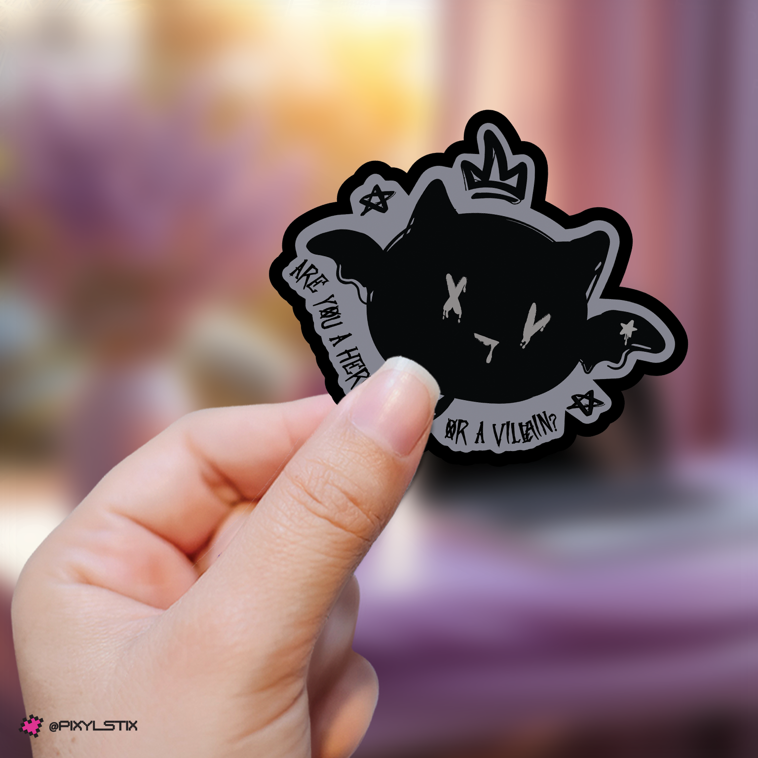 Xdinary Heroes Hero or Villain? Bat Sticker