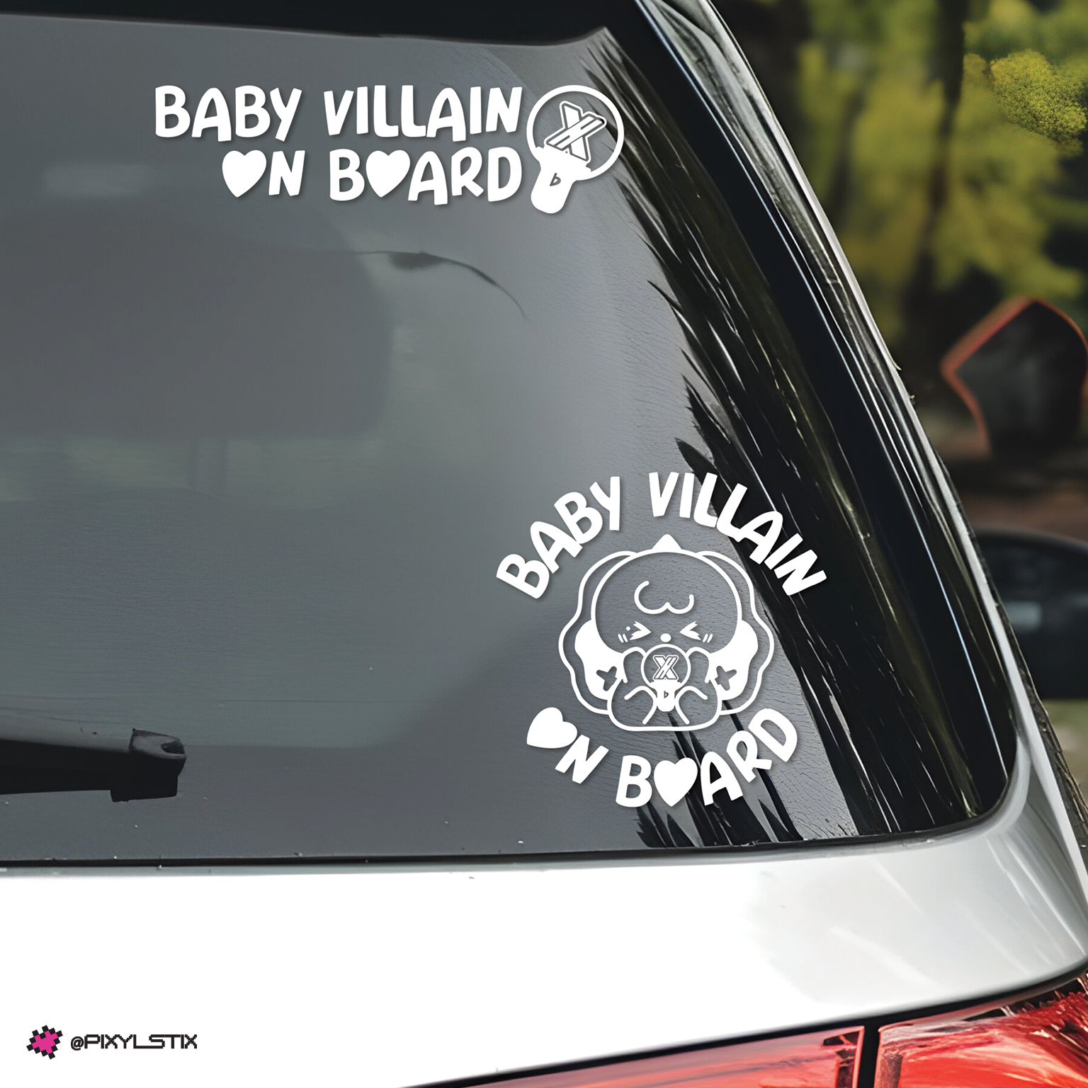 Xdinary Heroes Monsters 'Baby Villain On Board' Vinyl Decal