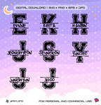 Evnne Varsity Monogram Vector Files