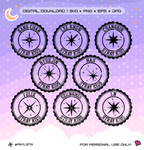 SKZ Stray Kids Individual Star Stamp Vector Files