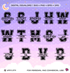 Seventeen Varsity Monogram Vector Files
