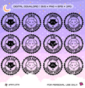 Xdinary Heroes Bat Stamp Vector Files