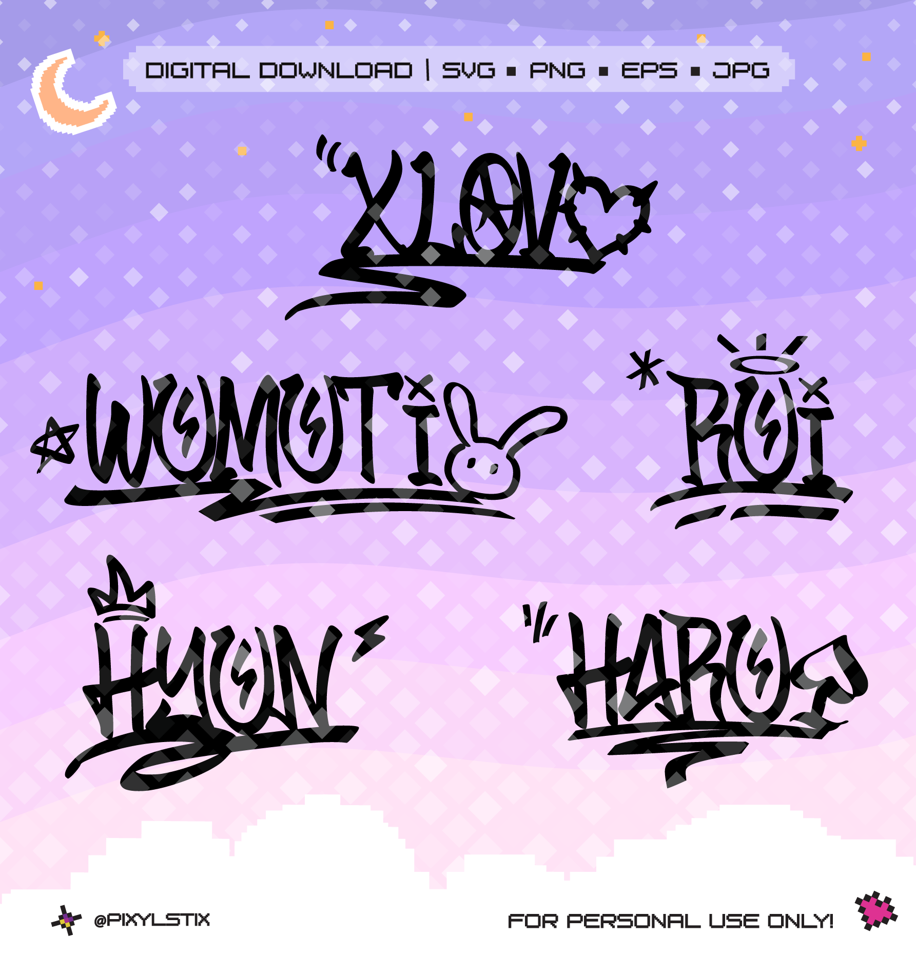 XLOV Graffiti Doodle Vector Files