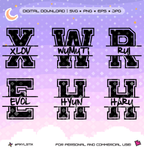 XLOV Varsity Monogram Vector Files