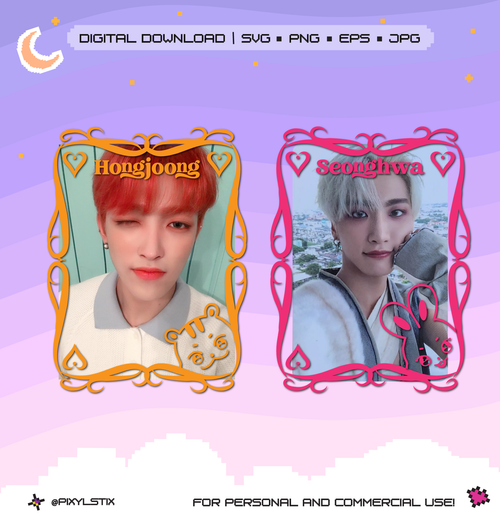 Ateez Aniteez Heart Tarot Vector Files