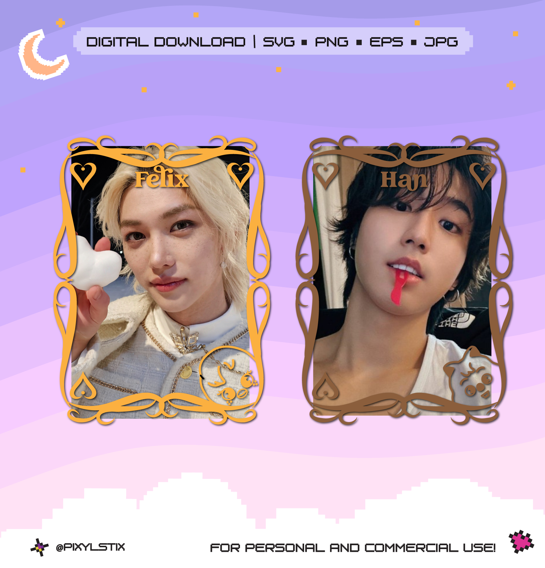 Stray Kids Skzoo Heart Tarot Vector Files
